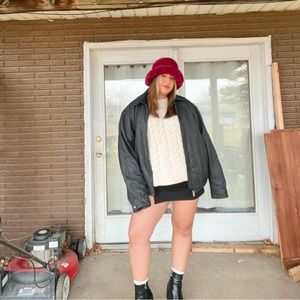 Vintage Bosch leather bomber jacket